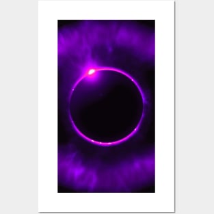 Purple Solar Eclipse Posters and Art